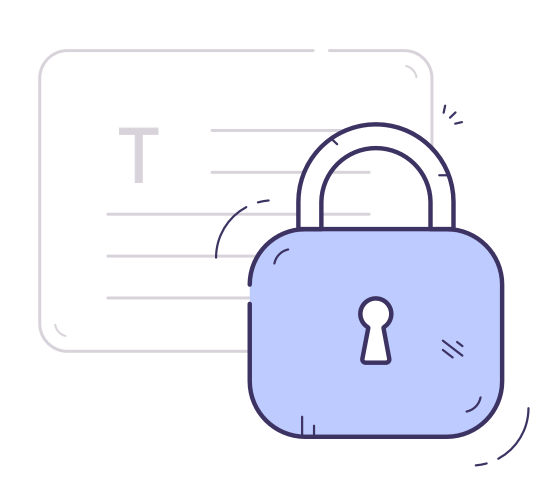 Illustration of a locked document